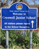 Creswell Junior School Sign